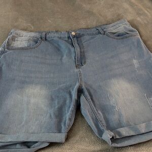 SHEIN Blue Jean Shorts for Women